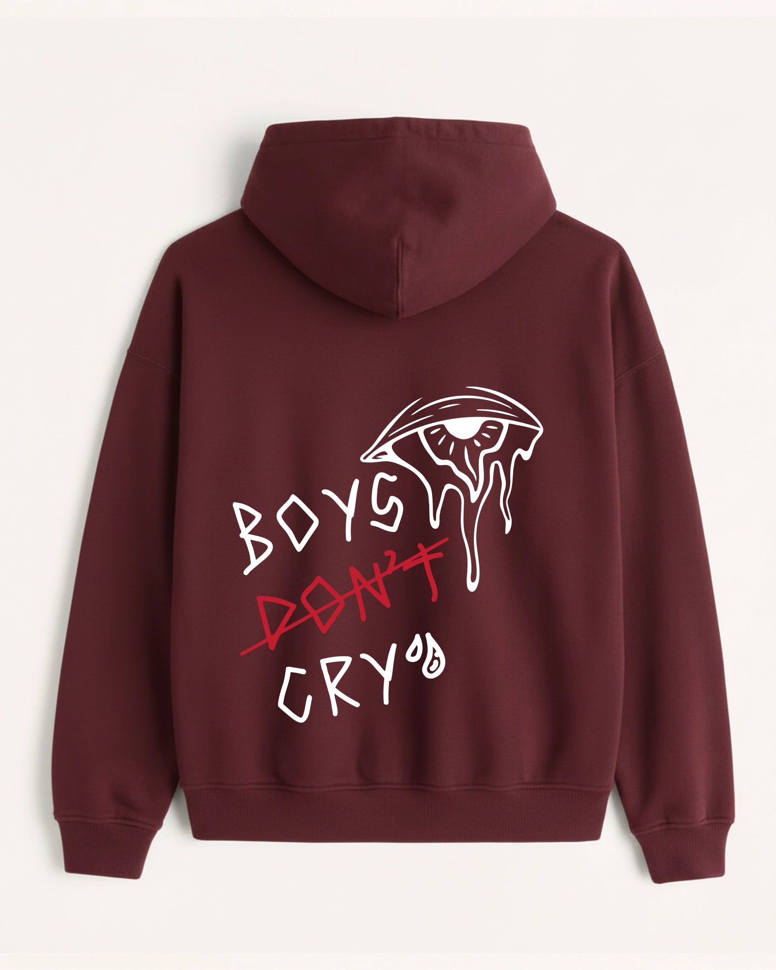 'Boys Cry' Graphic Hoodie - Grunge Edition (Front & Back)