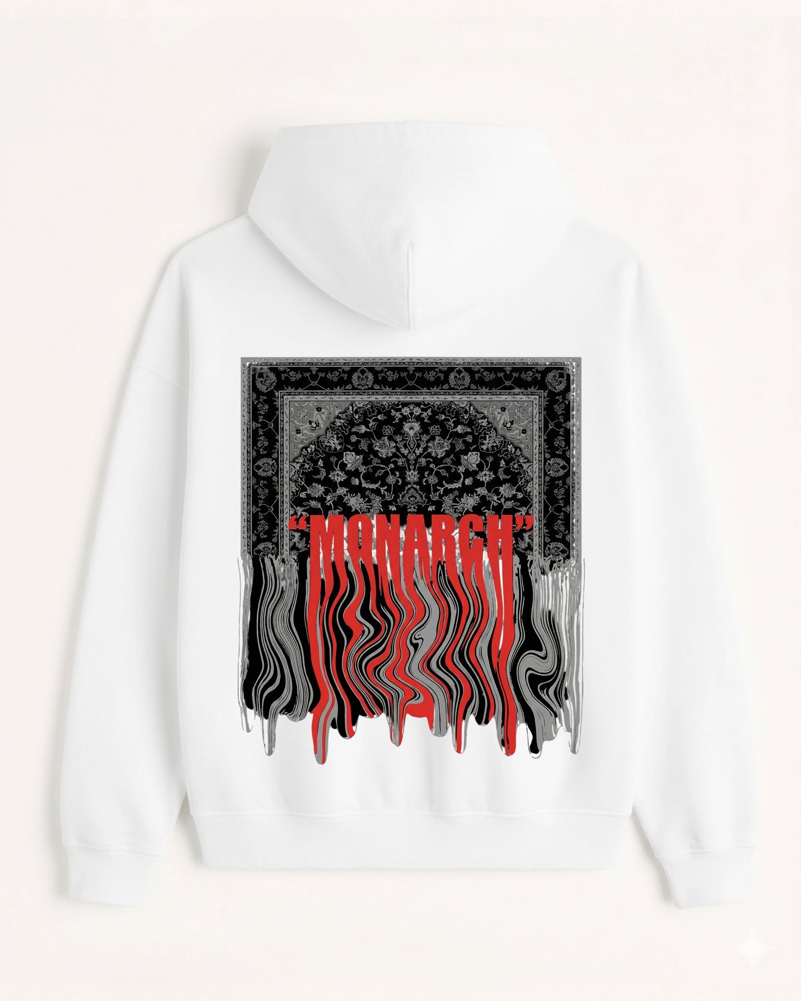 'Monarch' Graphic Hoodie - Rug Glitch (Front & Back)