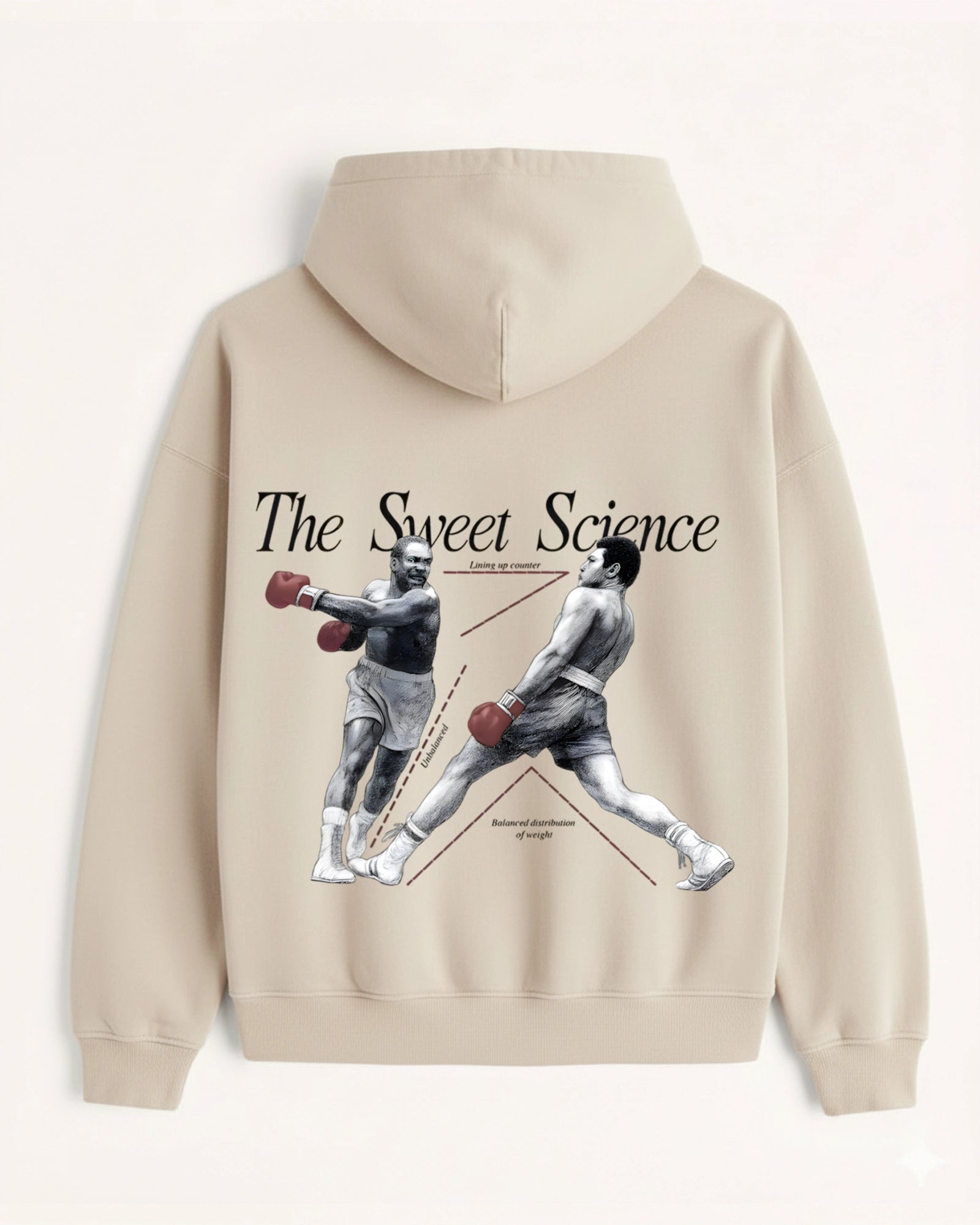 'The Sweet Science' Graphic Hoodie - Boxing (Front & Back)
