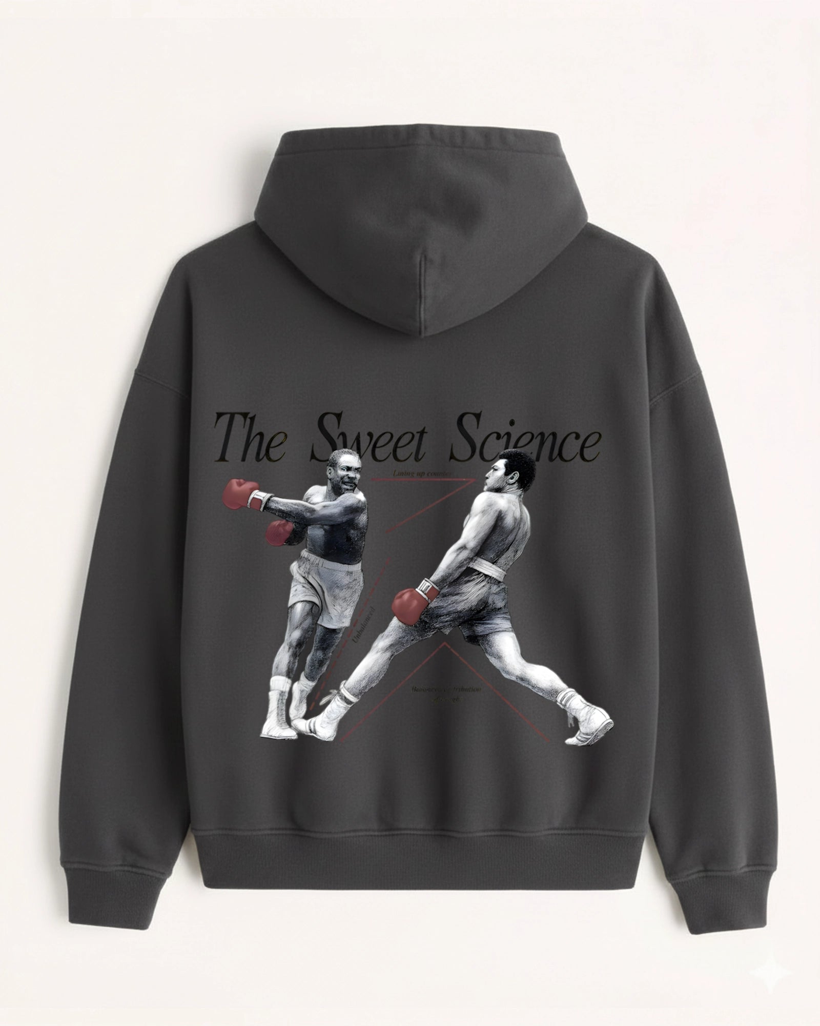 'The Sweet Science' Graphic Hoodie - Boxing (Front & Back)