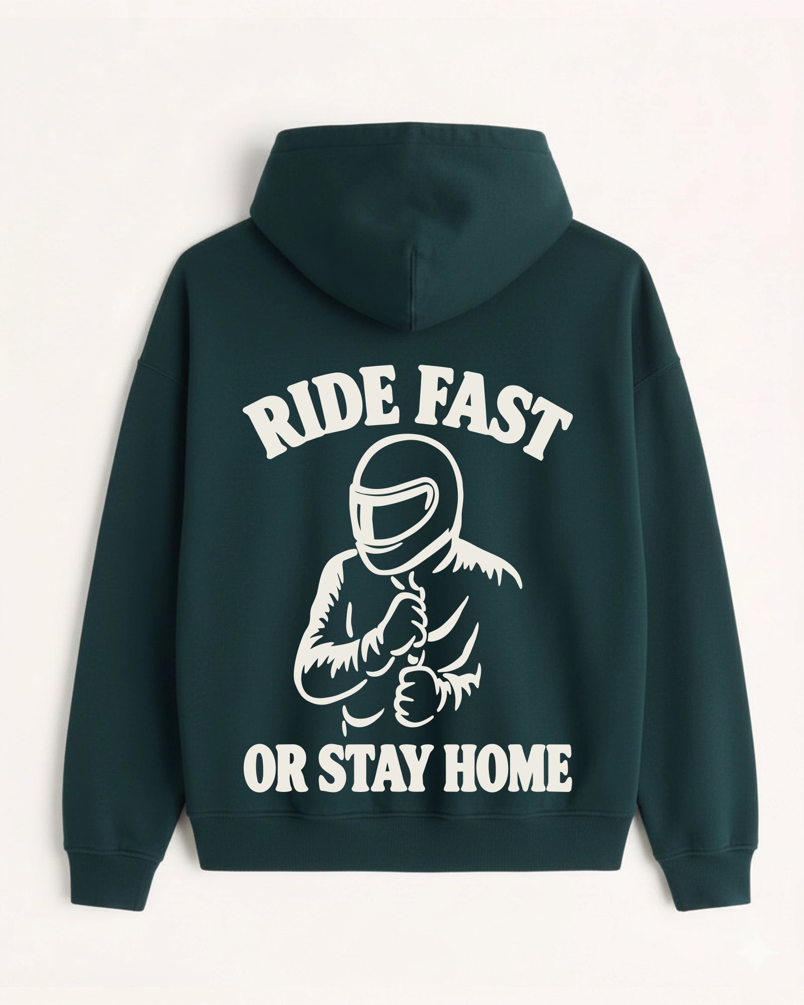 'Ride Fast' Graphic Hoodie - Motorsport (Front & Back)