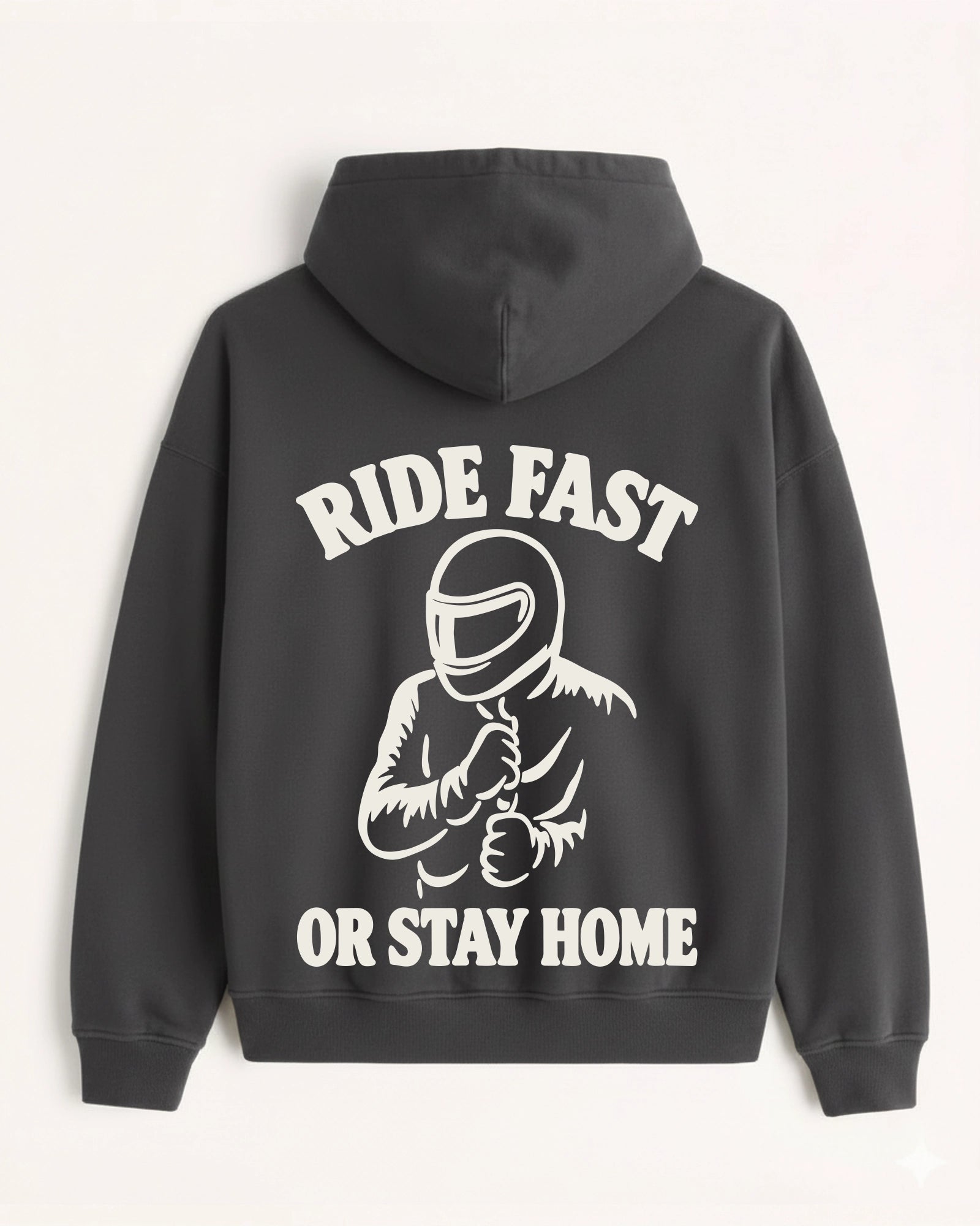 'Ride Fast' Graphic Hoodie - Motorsport (Front & Back)