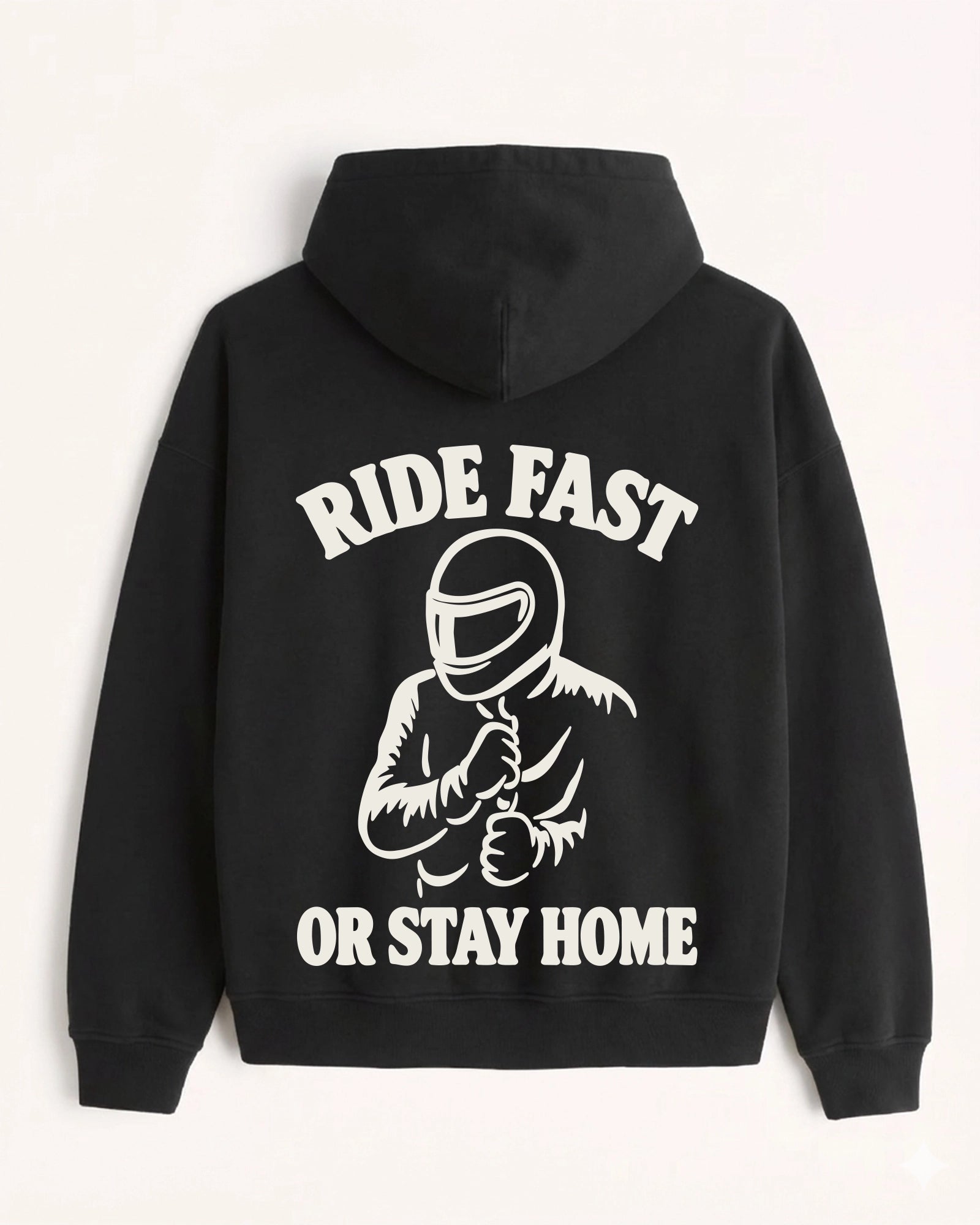 'Ride Fast' Graphic Hoodie - Motorsport (Front & Back)