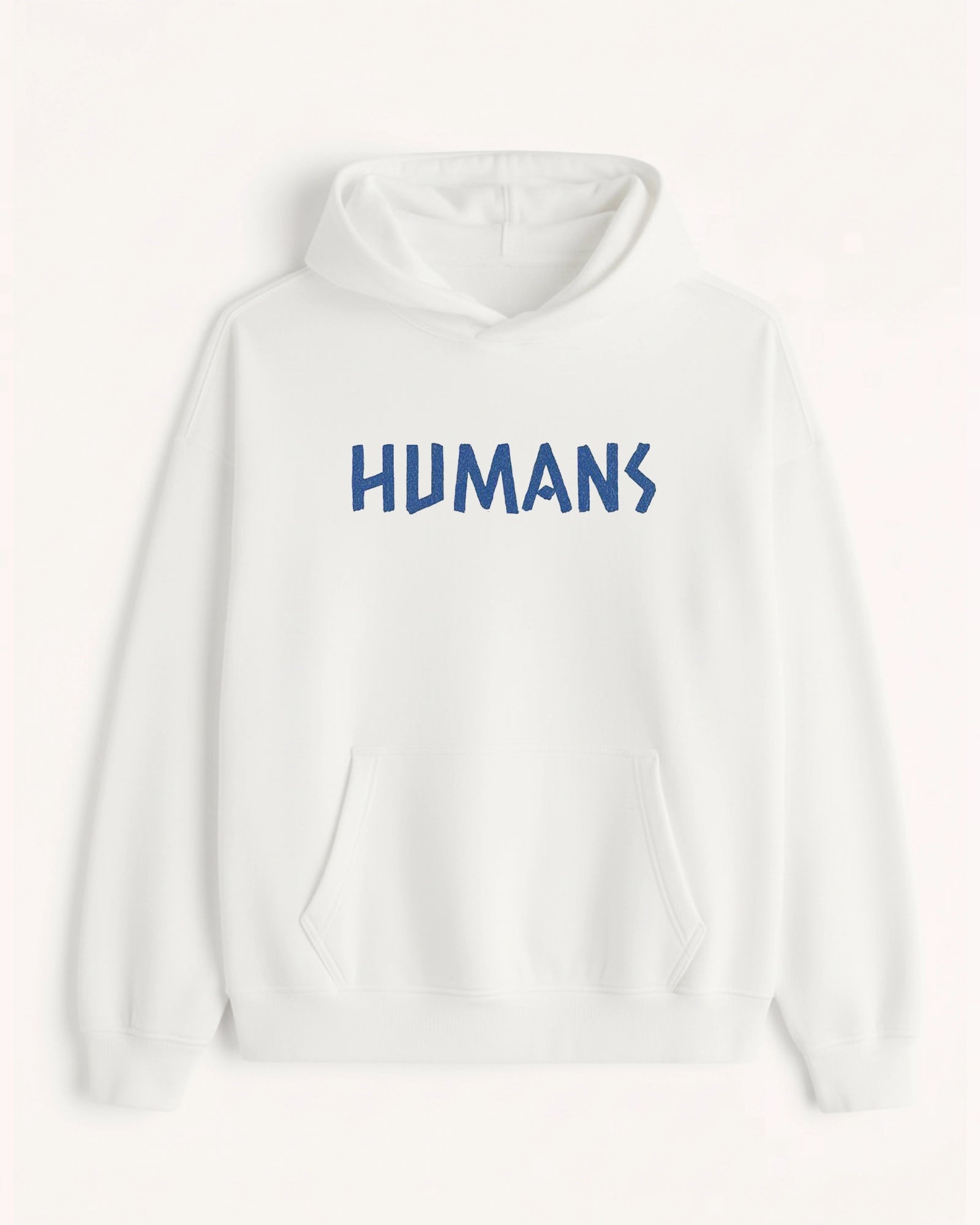 'Humans Aren\'t Real' Graphic Hoodie - Alien (Front & Back)