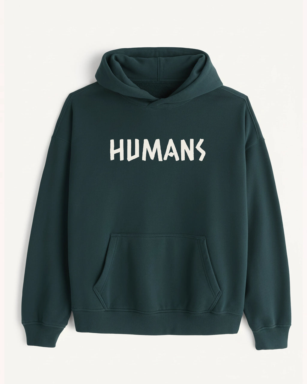 'Humans Aren\'t Real' Graphic Hoodie - Alien (Front & Back)