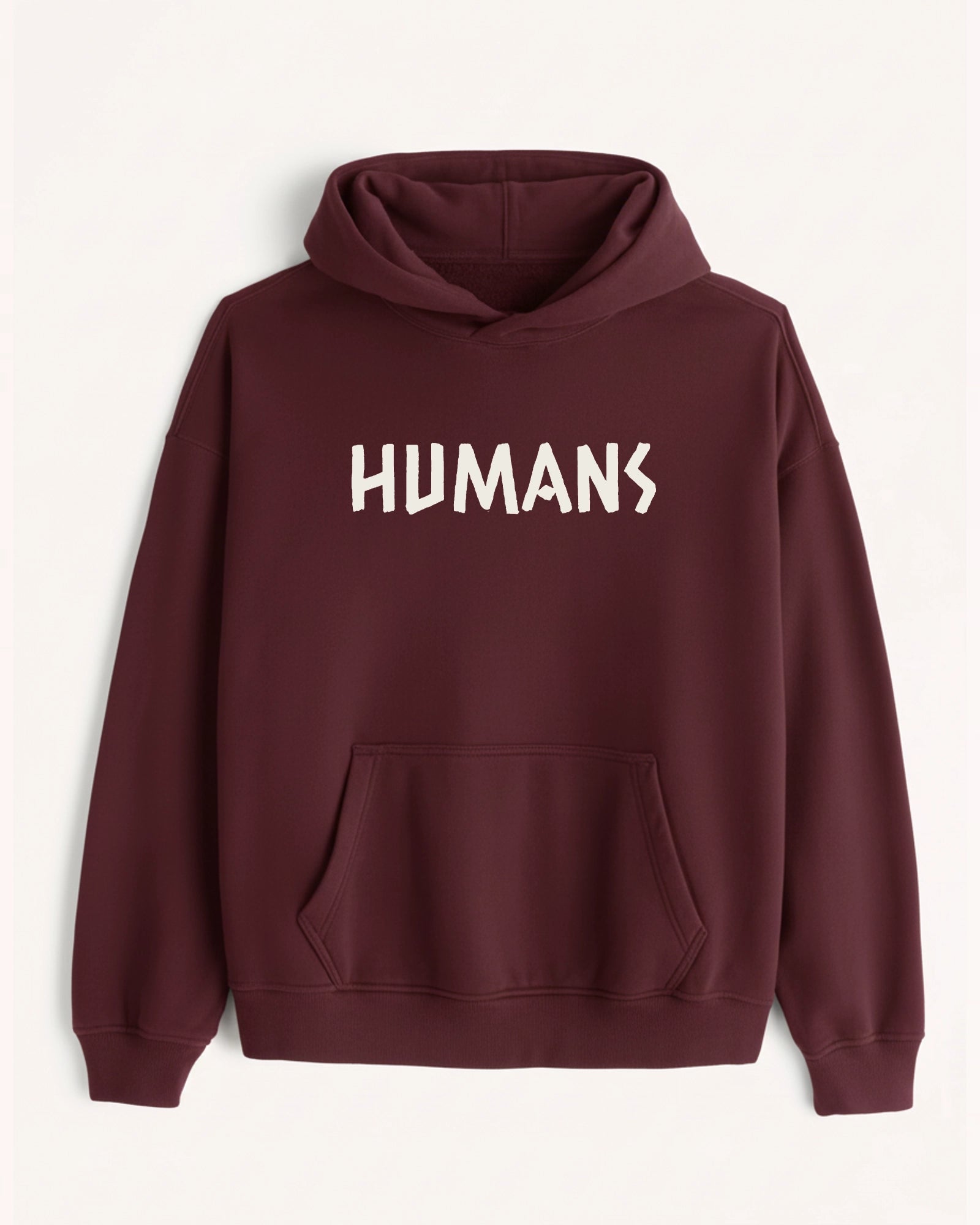 'Humans Aren\'t Real' Graphic Hoodie - Alien (Front & Back)