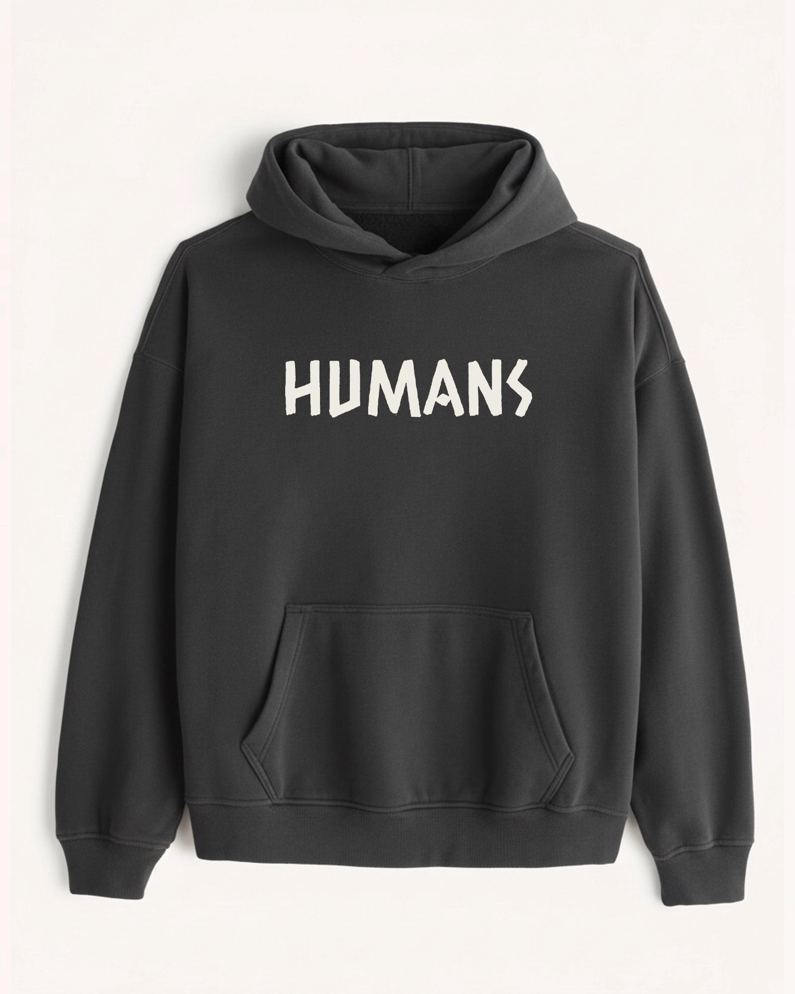 'Humans Aren\'t Real' Graphic Hoodie - Alien (Front & Back)