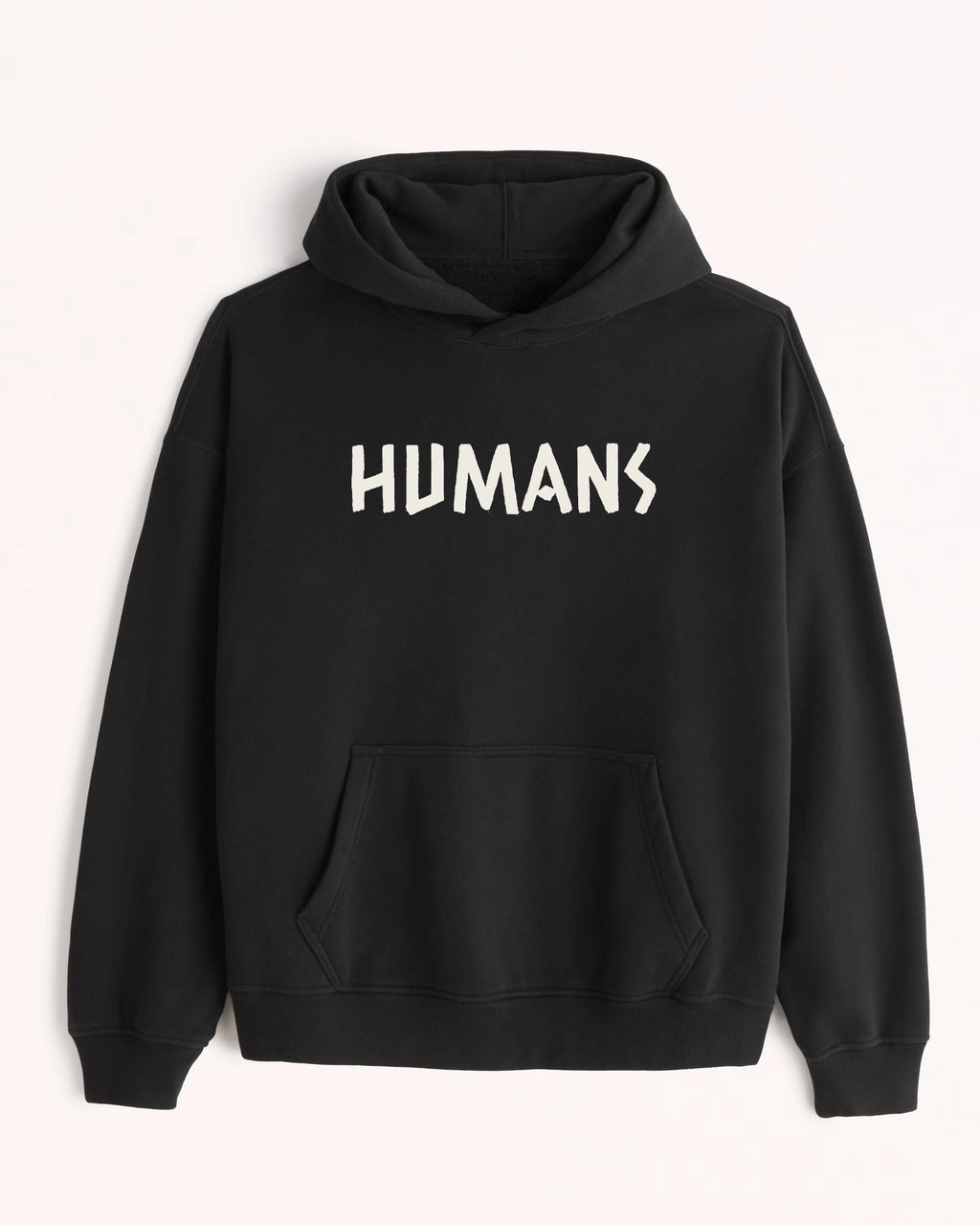 'Humans Aren\'t Real' Graphic Hoodie - Alien (Front & Back)