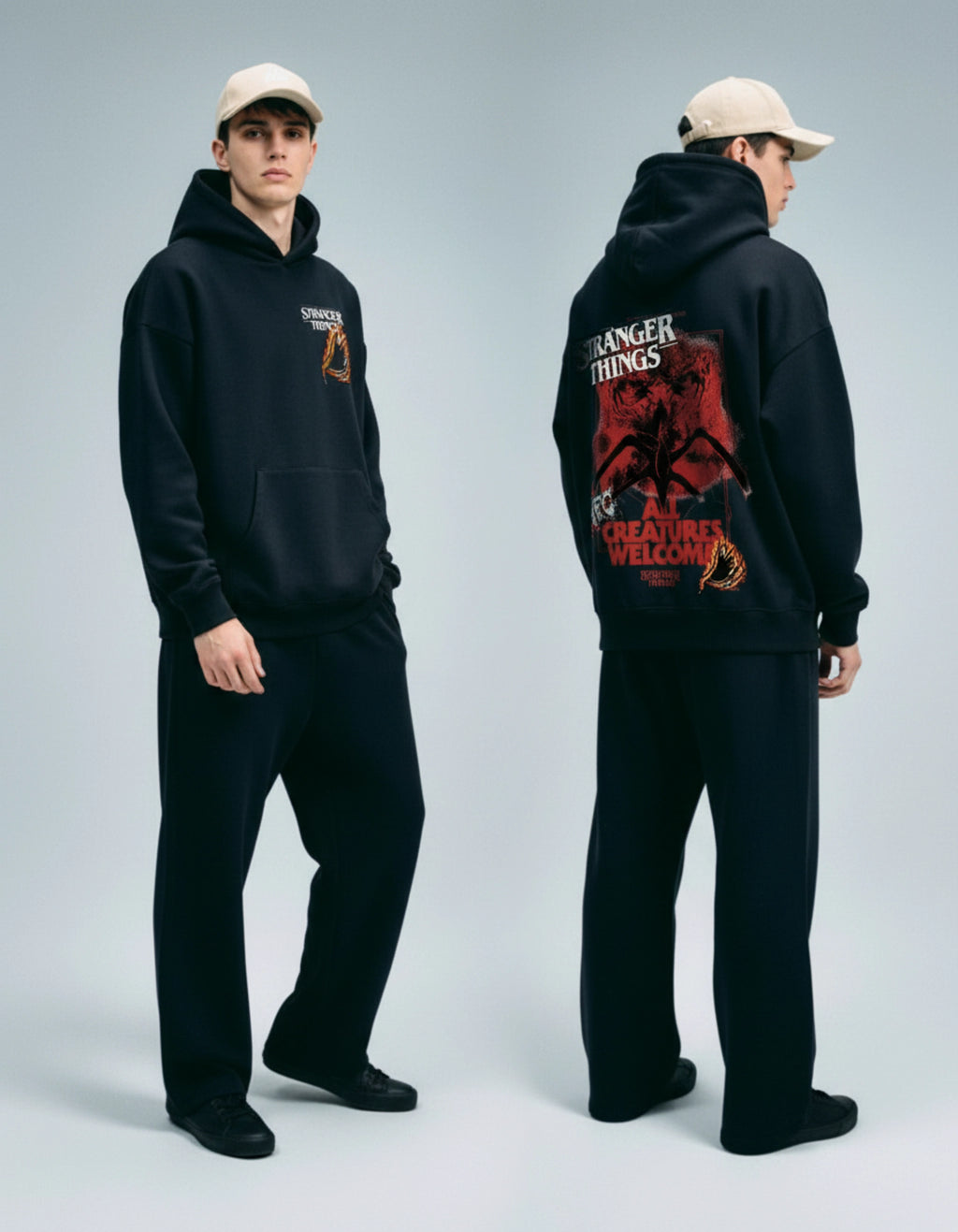 Hellfire Graphic Hoodie - Stranger Things Edition