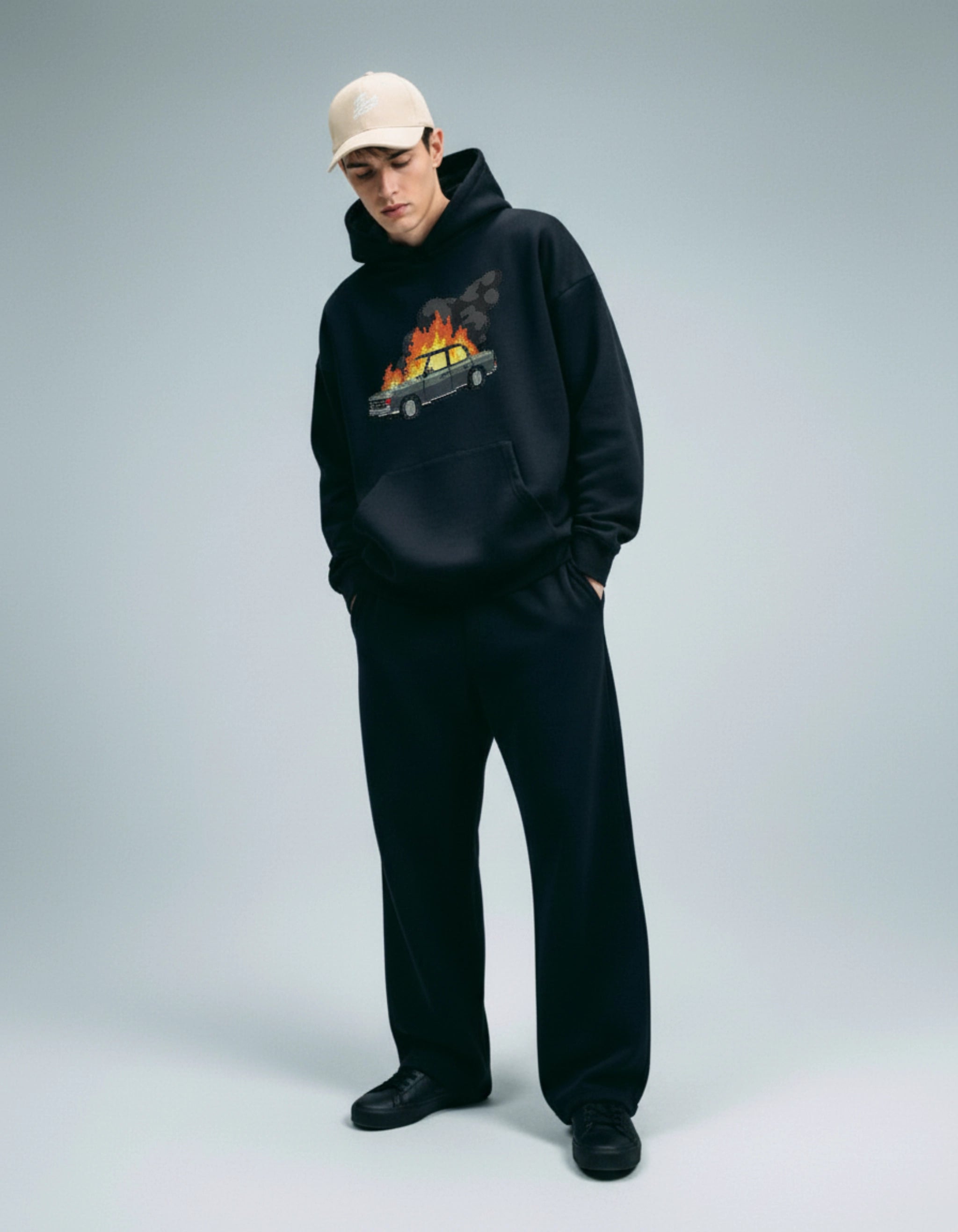 Burnout Pixel Art Hoodie