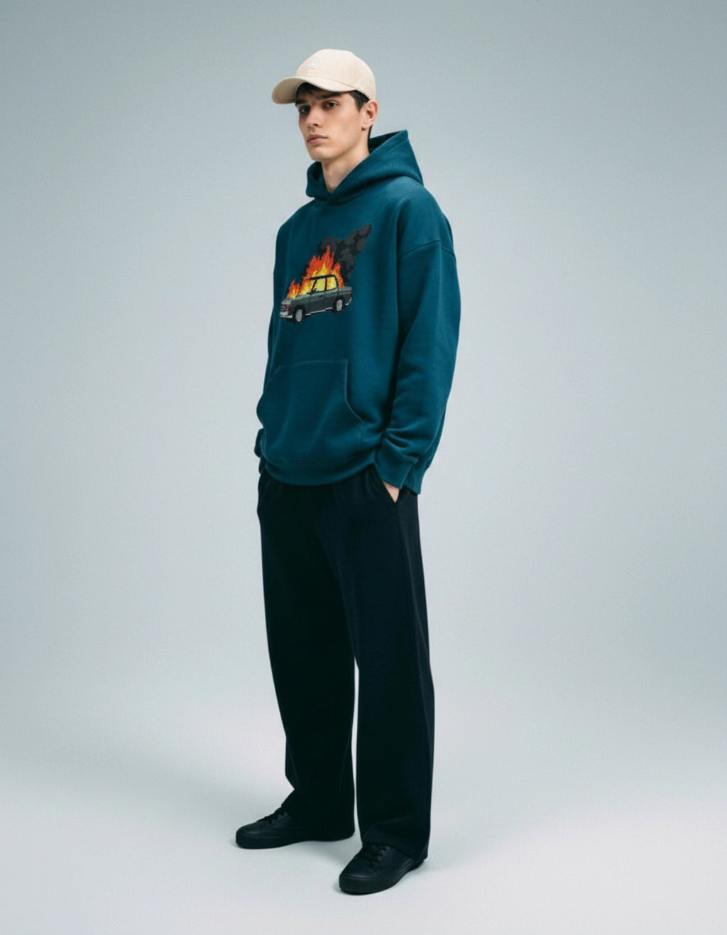 Burnout Pixel Art Hoodie