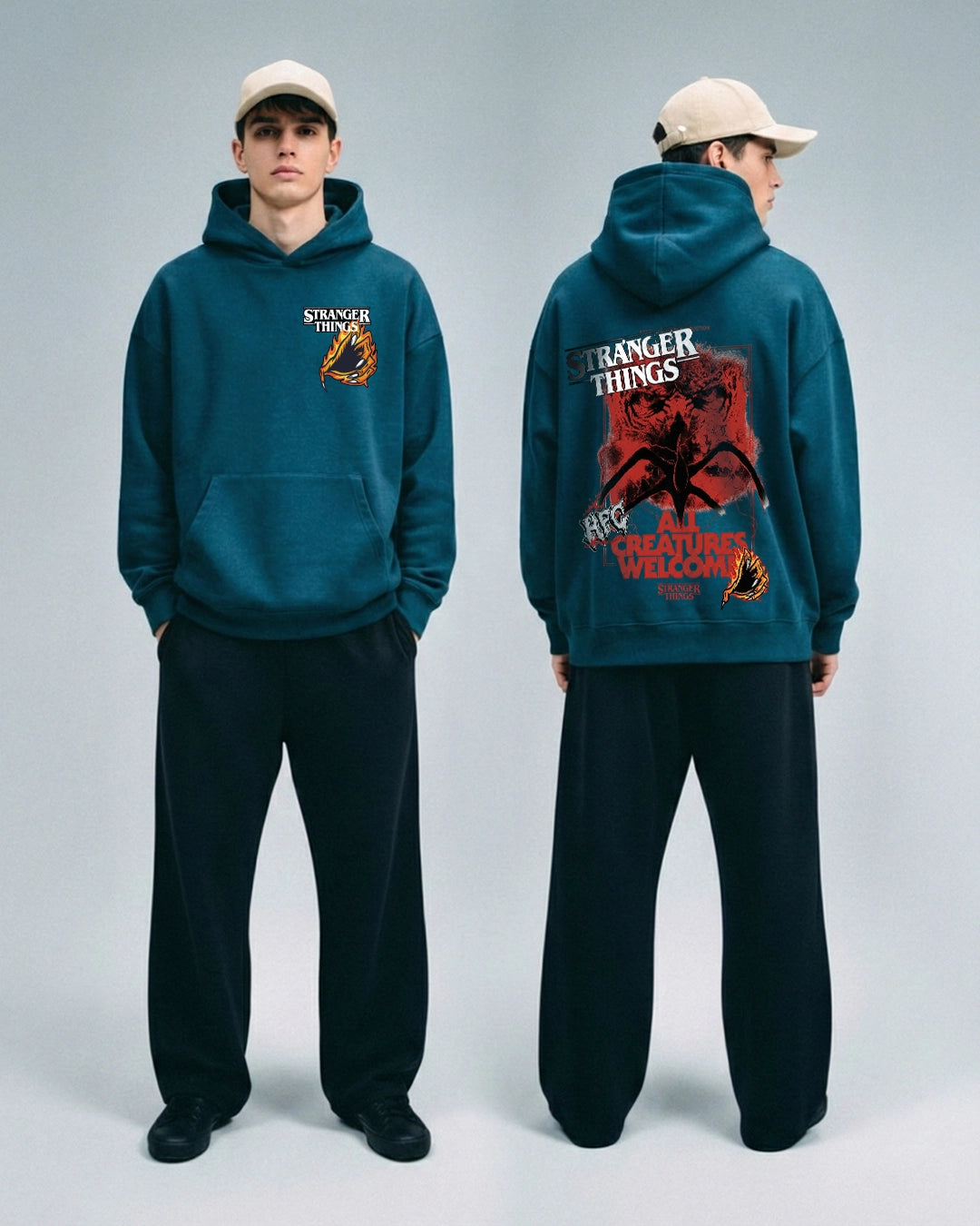 Hellfire Graphic Hoodie - Stranger Things Edition