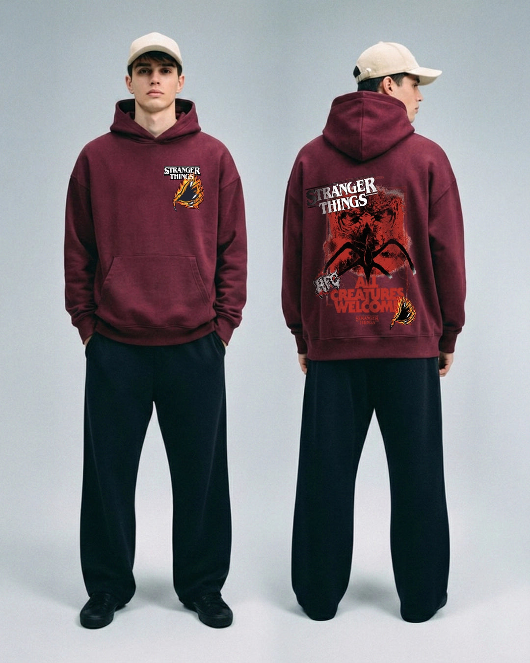 Hellfire Graphic Hoodie - Stranger Things Edition