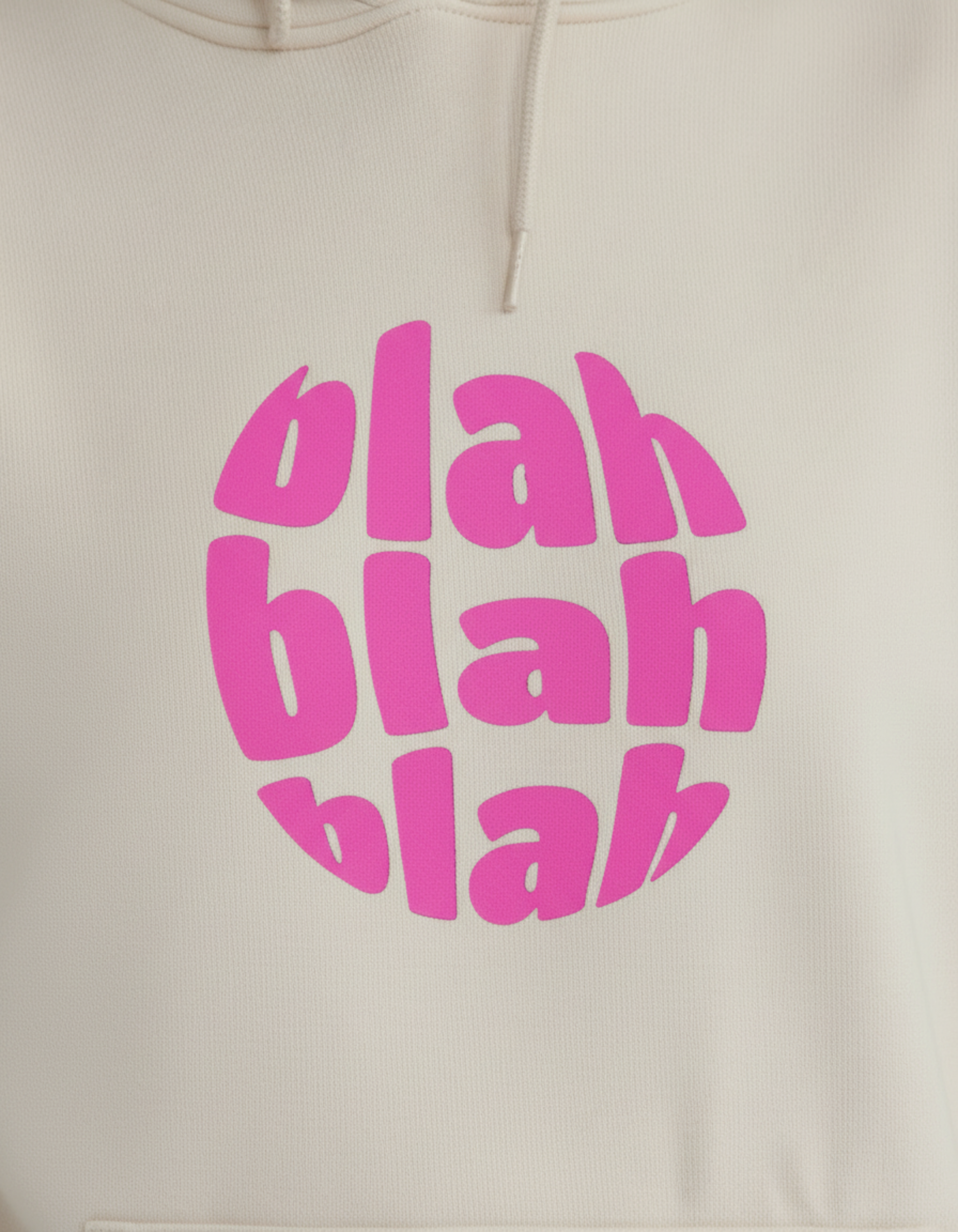 blah blah hoodie