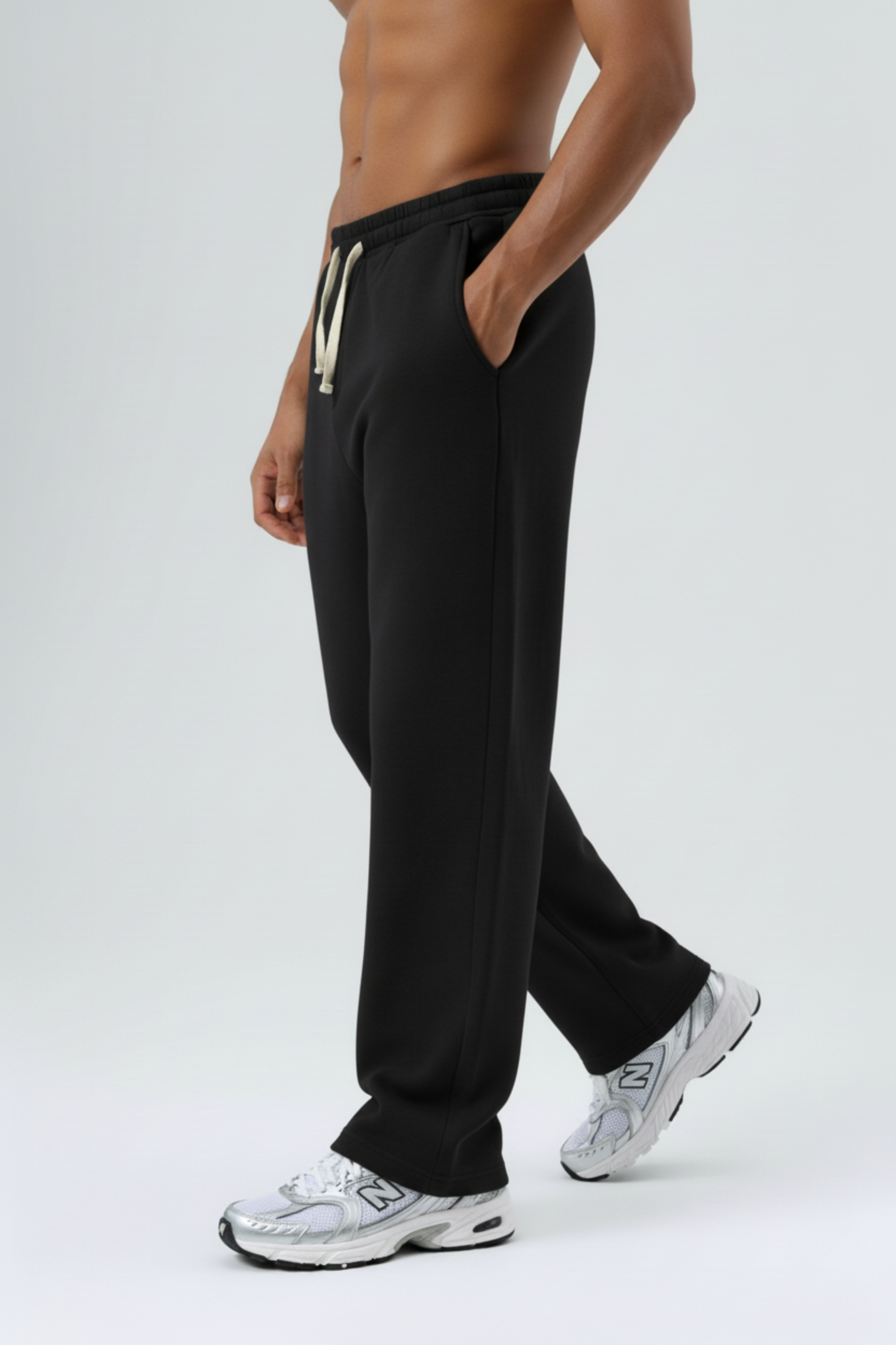 Men’s Wide-Leg Cotton Sweatpants