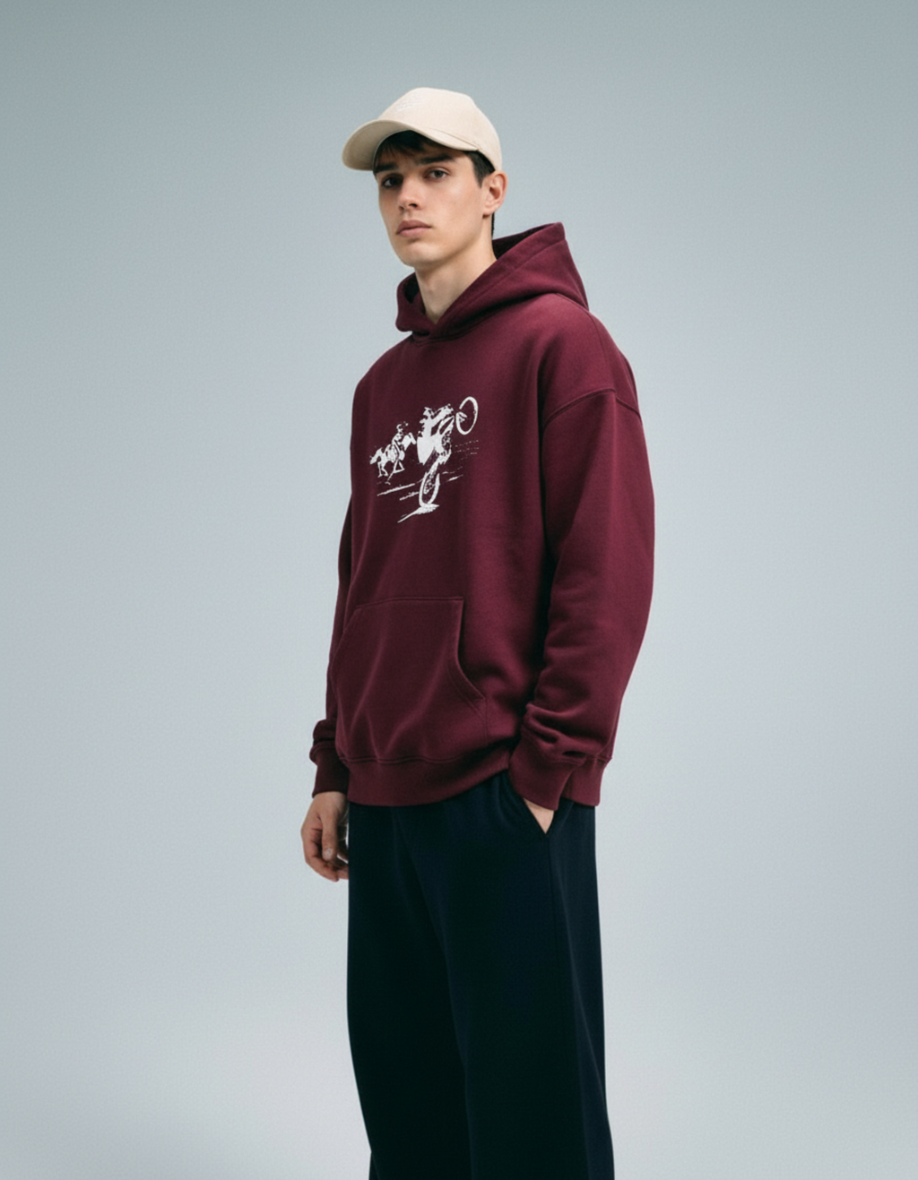 Hoodie "Cairo Hustle" - Pyramids Graphic