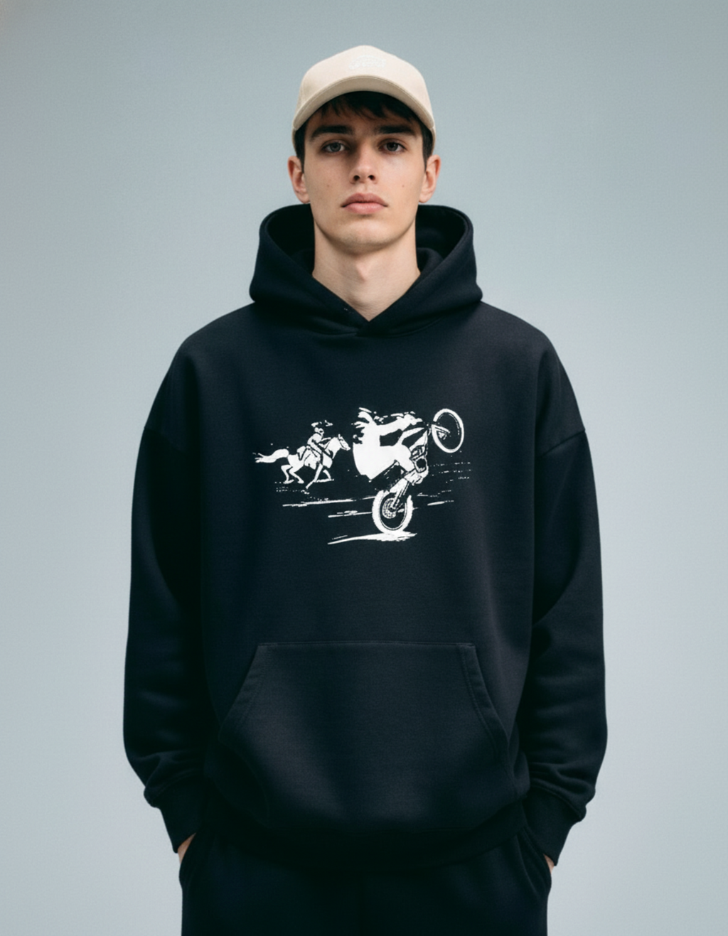 Hoodie "Cairo Hustle" - Pyramids Graphic