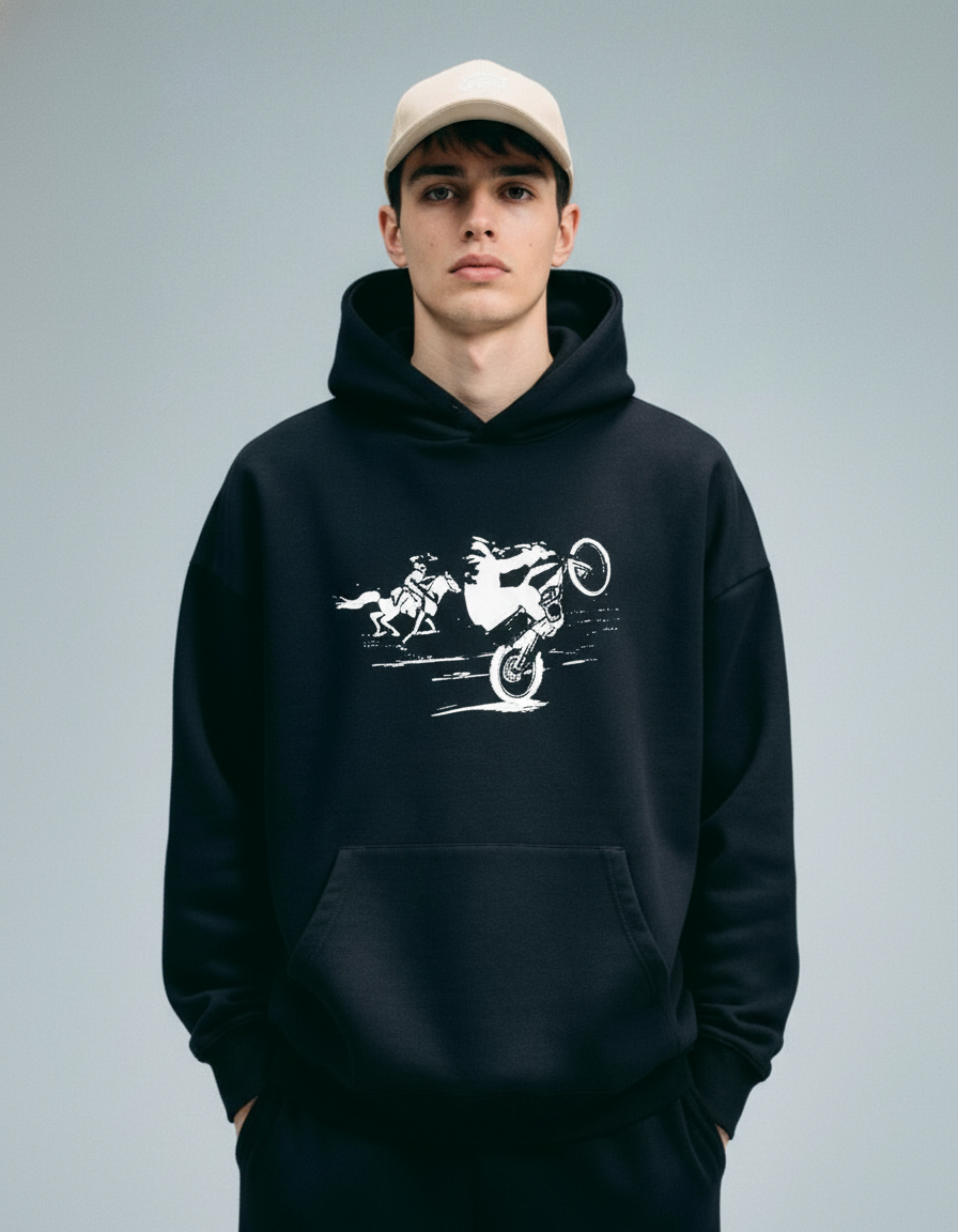 Hoodie "Cairo Hustle" - Pyramids Graphic